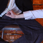 Blond twinks busy at work under the table